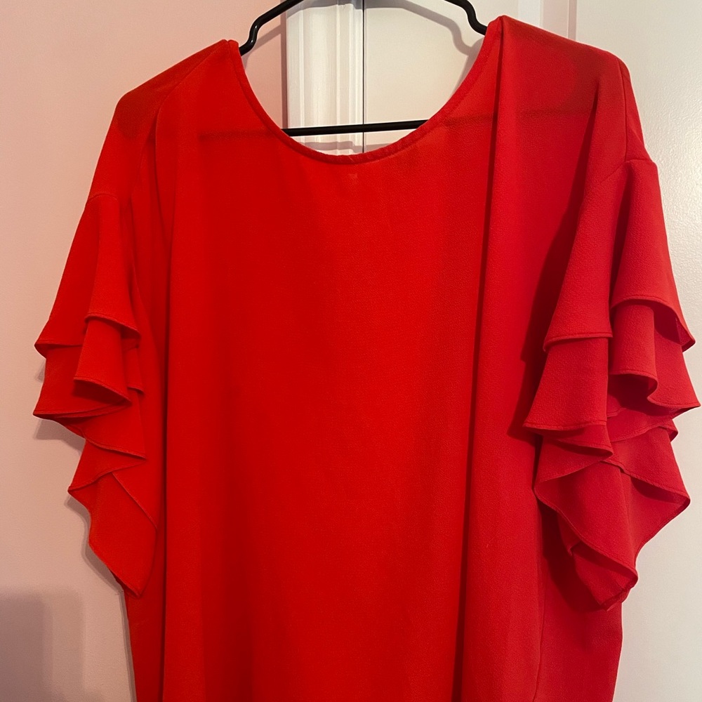 Orange blouse